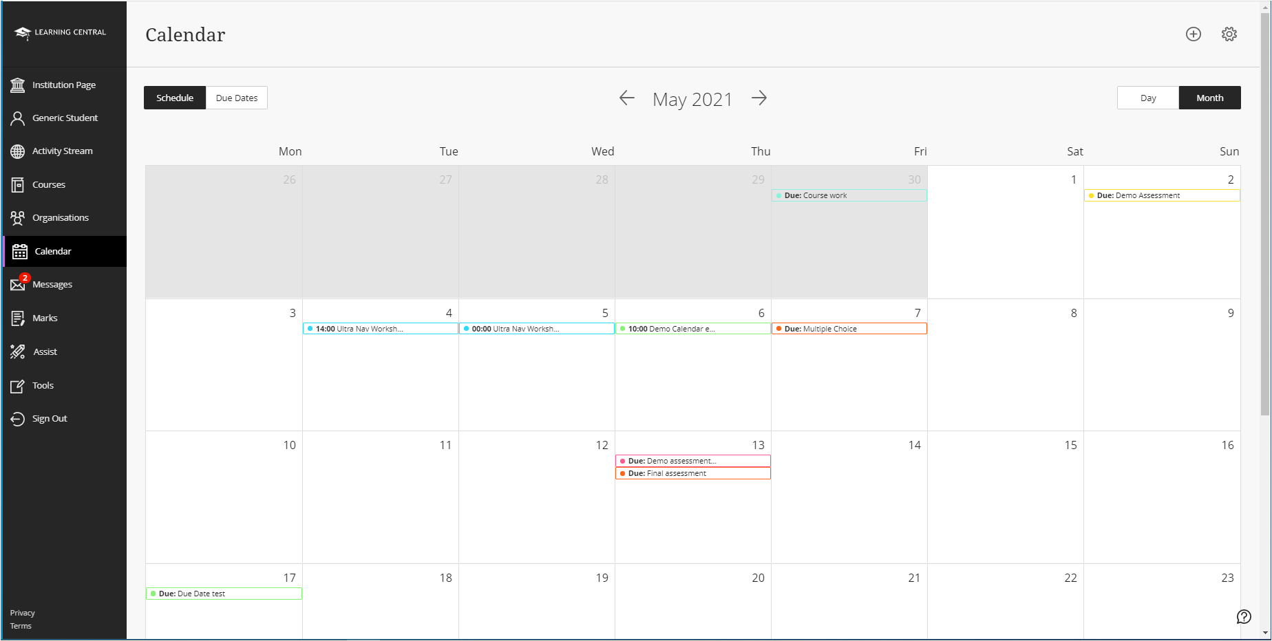 Blackboard Ultra Base Navigation Introduction